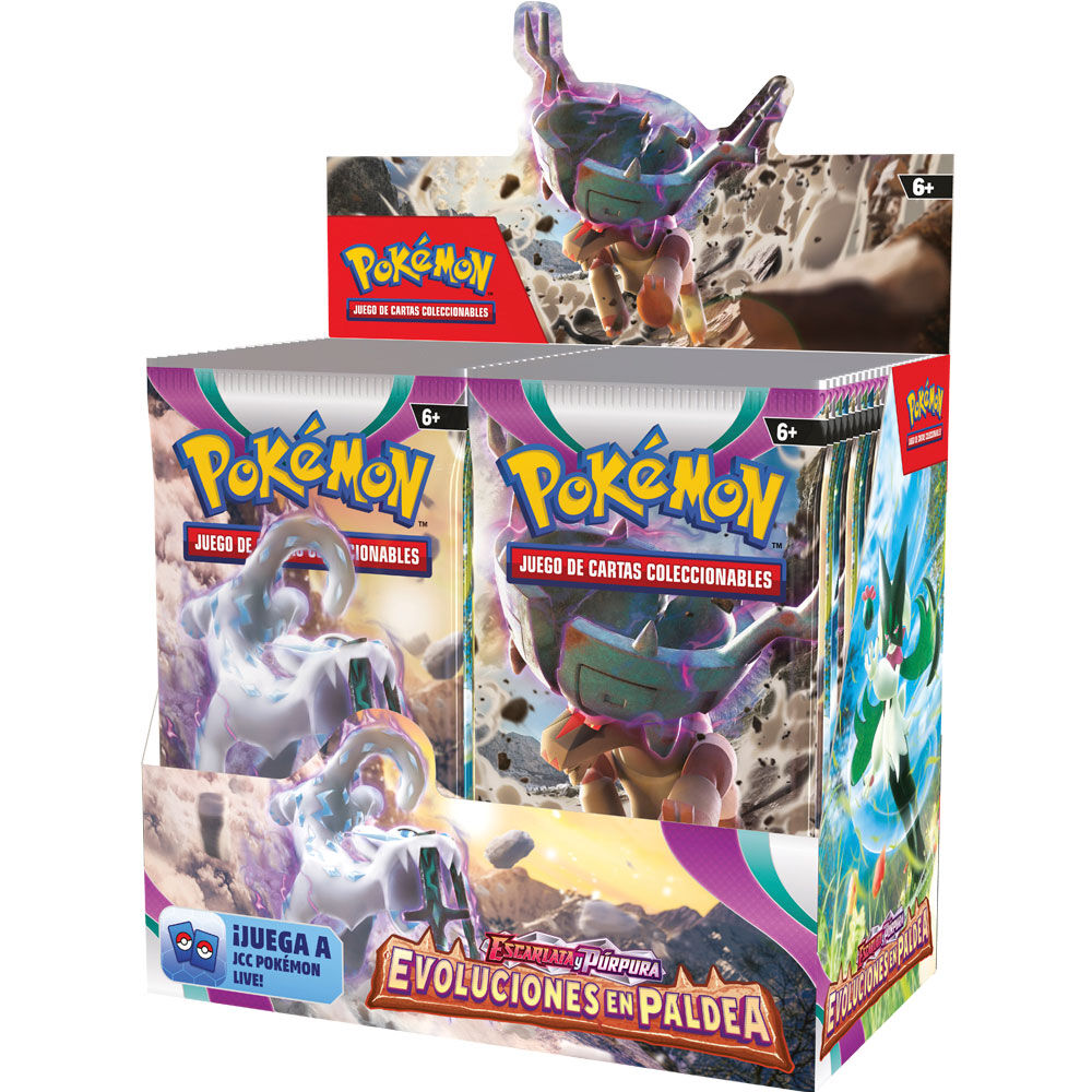 Caja Sellada 36 Sobres Pokémon TCG Evoluciones en Paldea (Español)