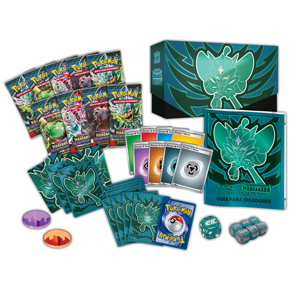 Estuche Entrenador Elite Pokémon TCG Mascarada Crepuscular (Español)