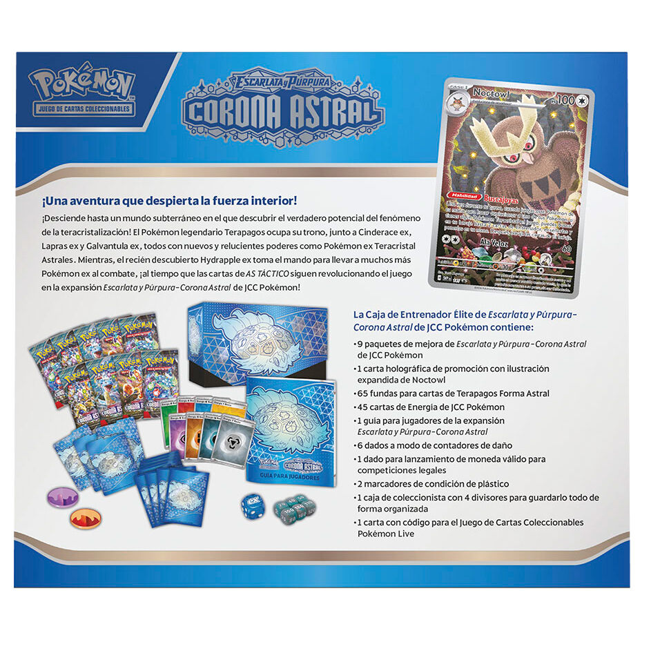 Estuche Entrenador Elite Pokémon TCG Corona Astral Escarlata & Púrpura (Español)