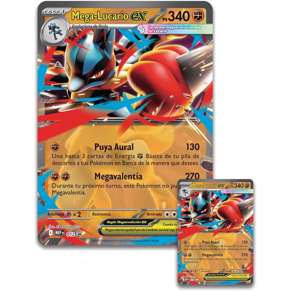 Blister Mega Lucario EX Pokémon TCG (Español)