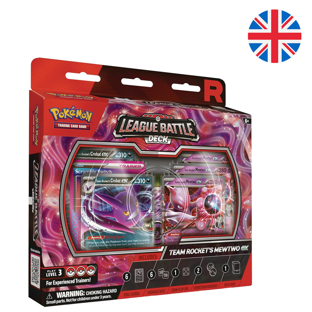 League Battle Deck Team Rocket's Mewtwo EX Pokémon TCG (Inglés)