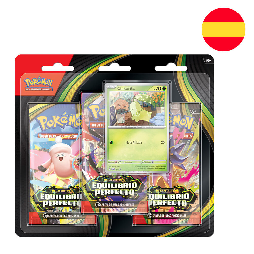 Blister 3 Sobres Pokémon TCG Equilibrio Perfecto (Español)