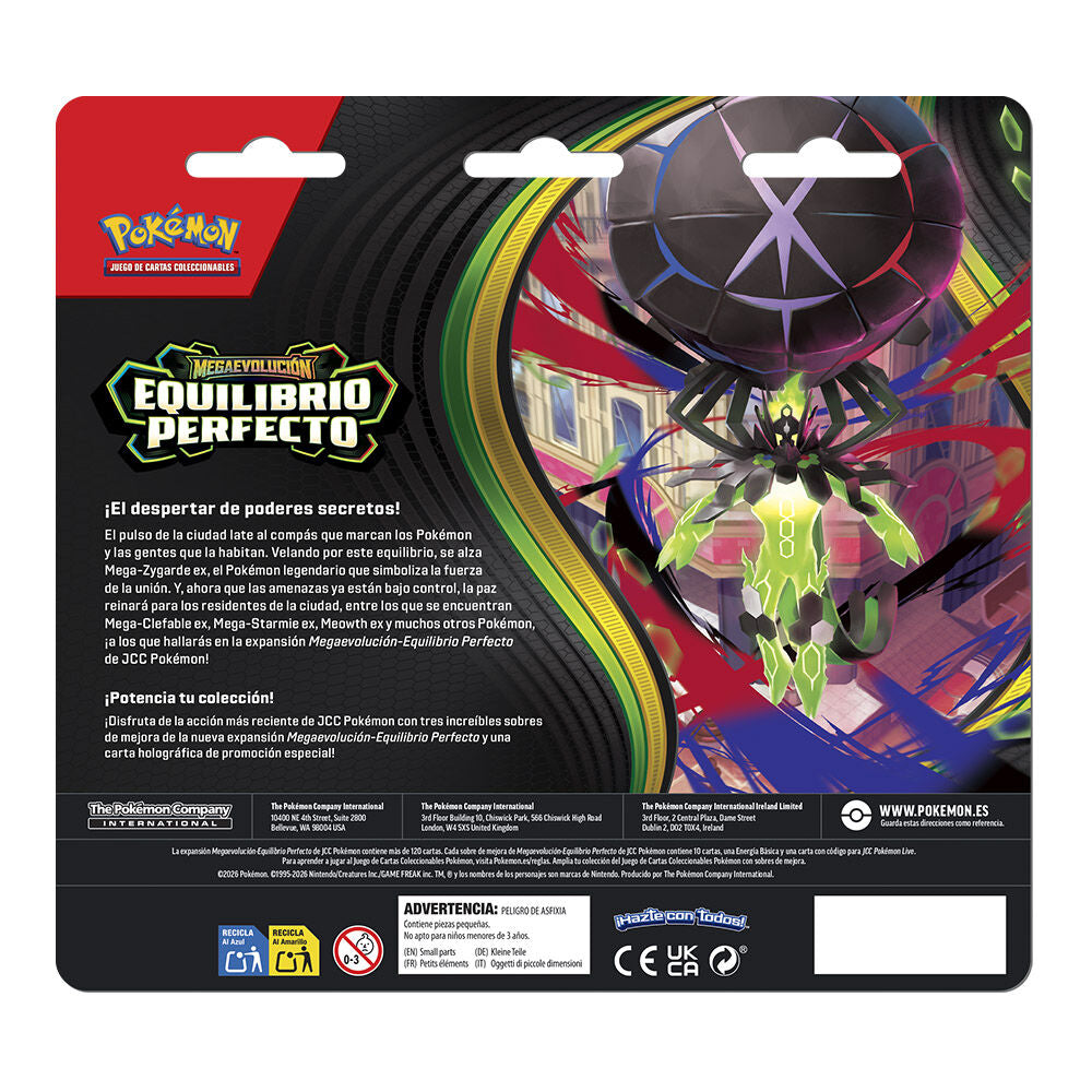 Blister 3 Sobres Pokémon TCG Equilibrio Perfecto (Español)