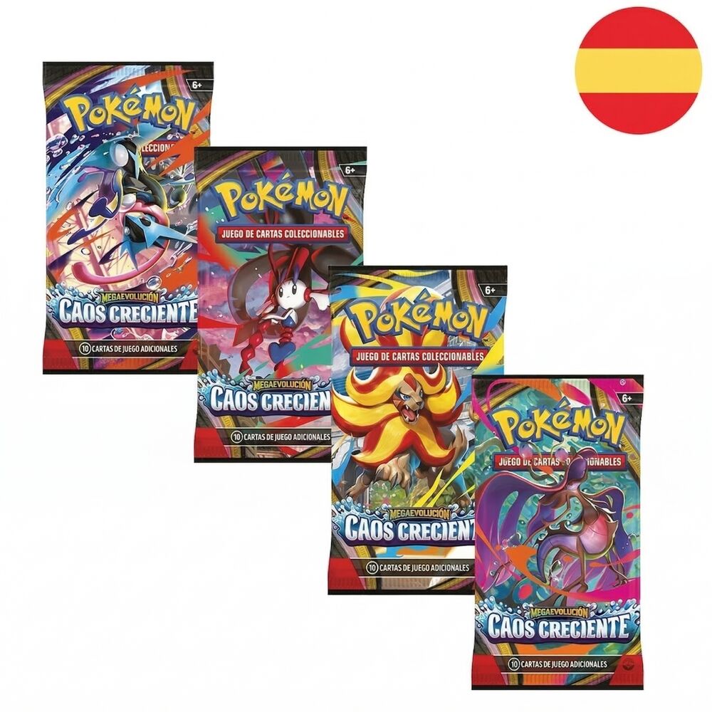 Caja Sellada 36 Sobres Pokémon TCG Caos Creciente Megaevolución (Español)