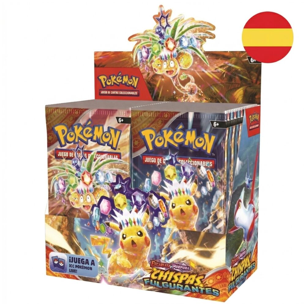 Caja Sellada 36 Sobres Pokémon TCG Chispas Fulgurantes (Español)