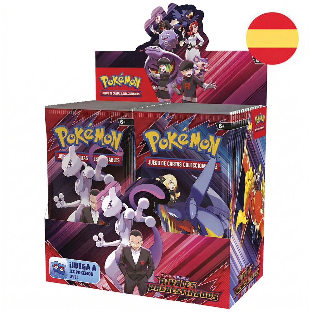 Caja Sellada 36 Sobres Pokémon TCG Rivales Predestinados (Español)