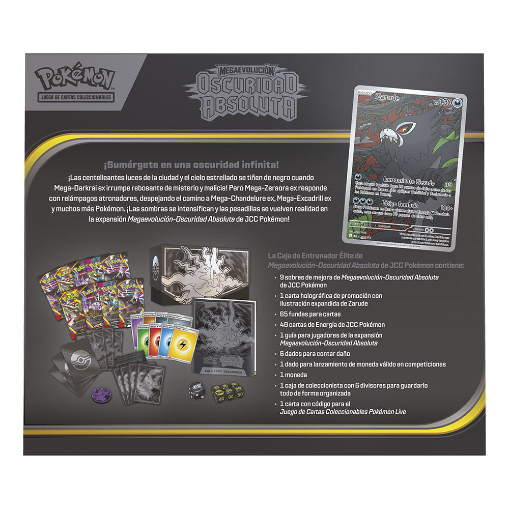 Estuche Entrenador Élite Pokémon TCG - Expansión Megaevolución Oscuridad Absoluta (Español)