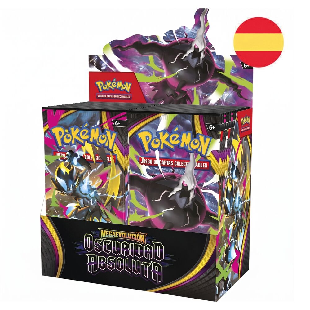 Caja Sellada 36 Sobres Pokémon TCG Expansión Megaevolución Oscuridad Absoluta (Español)