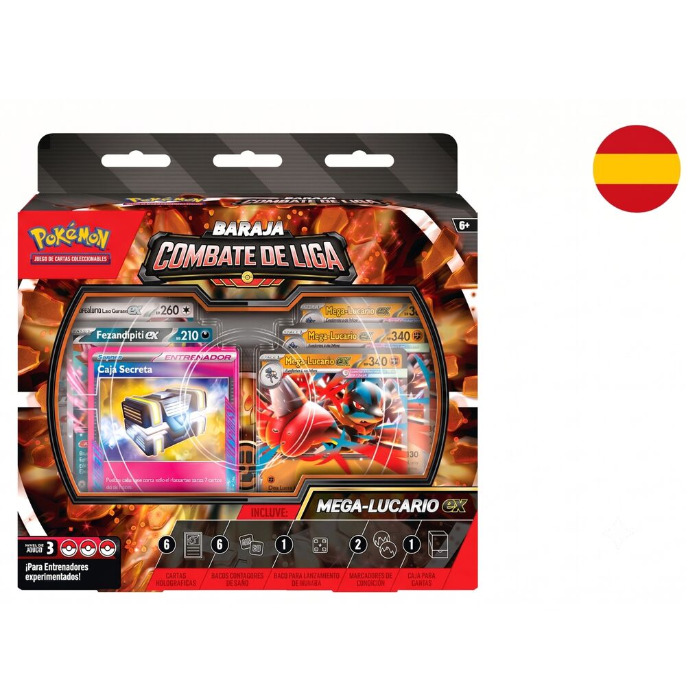 Baraja Combate de Liga Mega-Lucario ex Pokémon TCG (Español)